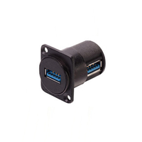 Support de montage pour panneau, 1 pièce, connecteur en métal, résistant à l'eau, pour prises USB, Type D, 3.0