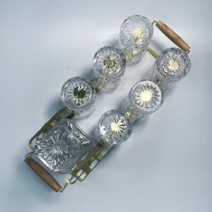 Ensemble de carafes à whisky en bois cristal de haute qualité avec logo personnalisé pour les cadeaux d'affaires <span class=keywords><strong>Carafe</strong></span> à <span class=keywords><strong>vin</strong></span> whisky - Product Image 6