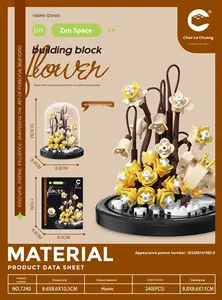 Groothandel Dropshipping 40-delige ABS plastic succulenten geconserveerde bloemen bouwstenen decoratie kinderspeelgoed - Product Image 6