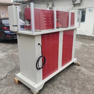 Machine hydraulique de poinçonnage de trous à double tête de ceinture en cuir avec estampage à chaud - Product Image 4