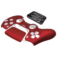 EXtremeRate Luna Kits de coques personnalisées à toucher doux redessinées Remplacement pour la manette PS5