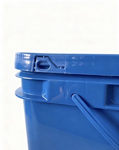 Food Grade PP <strong>20L</strong> Square Bucket-Eco-Friendly Recyclable Durable Airtight Sealed <strong>Container</strong> Customized Color for <strong>Water</strong> Pet Food - Product Image 3