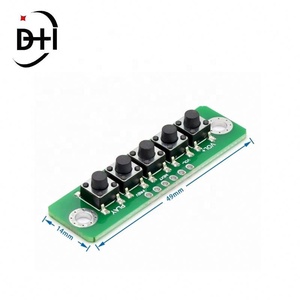 โมดูลปุ่มกดอิสระ 3/4/5 ปุ่ม โมดูลปุ่มกดภายนอก MCU บอร์ดปุ่มไมโครสวิตช์ สำหรับบอร์ดเพาเวอร์แอมป์บลูทูธ - Product Image 6