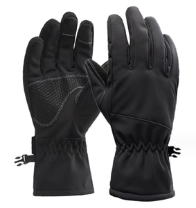 ถุงมือกันหนาว DFG1001 สีดำลายพราง CP แบบยาว ผ้า softshell กันน้ำ บุขนแกะ ปิดนิ้วเต็มรูปแบบ รองรับหน้าจอสัมผัส - Product Image 4