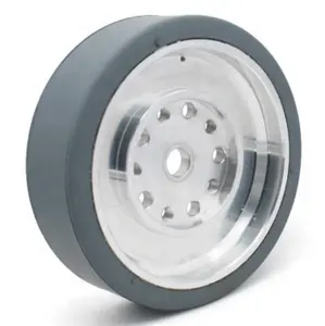 S-S 100x40mm Robot Rubber Drive Wheel For AGV OEM Available