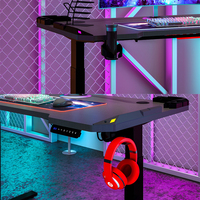 Haute qualité rvb debout bureau de jeu chambre PC Gamer ordinateur Table électrique hauteur réglable coin Table de jeu