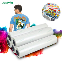 Artiprint DTF tinta putih Film cetak Hot Stamping 30cm/60cm Transfer panas bahan hewan peliharaan pabrik grosir