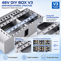 Boîtier de batterie vertical 48V en stock UE, kit de stockage d'énergie DIY 51.2V sans BMS ni affichage, boîtier de batterie vide