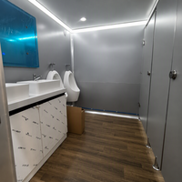 Toilettes portables et sanitaires mobiles de luxe en fibre de verre, design chinois, pour camping-caravane et chantier de construction - Prix abordable