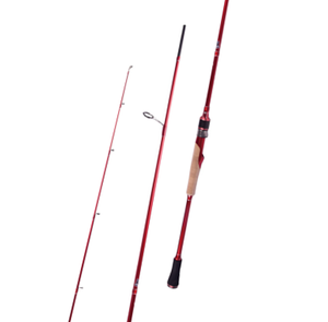 AGITEK Cannes à pêche spinning à haut module en carbone 2.1m 2 sections cannes à pêche à l'achigan polyvalentes et fiables - Product Image 6