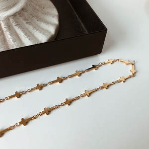 Collier personnalisé en acier inoxydable 316L plaqué or PVD 14K 18K, bijoux fins, colliers ras du cou tendance pour femmes - Product Image 4