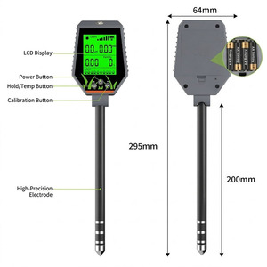 Hochwertiger 6-in-1 Digitaler Bodentester für Garten, Rasen, Topfpflanzen, Messung von pH-Wert, Fruchtbarkeit, EC, Feuchtigkeit, Licht und Temperatur - Product Image 5