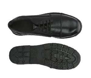 Chaussures de bureau en cuir véritable à lacets pour hommes, chaussures de travail formelles confortables et légères, chaussures élégantes à bout rond pour un usage quotidien - Product Image 1