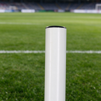 Poteau de coin de football professionnel de 1,5 m, tige lisse, pointe de sol en ABS, marqueur de limite de terrain de football portable et mobile, facile à déplacer
