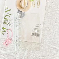 Carnet à 6 anneaux en PVC à paillettes sèches imprimé sur mesure, cadeaux pour filles, étudiants, Noël, promotionnel, couverture de carnet rechargeable
