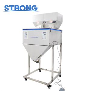 Machine de pesage et de remplissage vibratoire à 2 stations pour poudres et granulés, capacité 10-5000g - Product Image 1