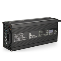 Chargeur électrique à protection de courant 84V 12A 72V 15A 60V 20A 48V 25A 36V 30A 24V 40A pour batteries au plomb-acide, LiFePO4 et lithium-ion