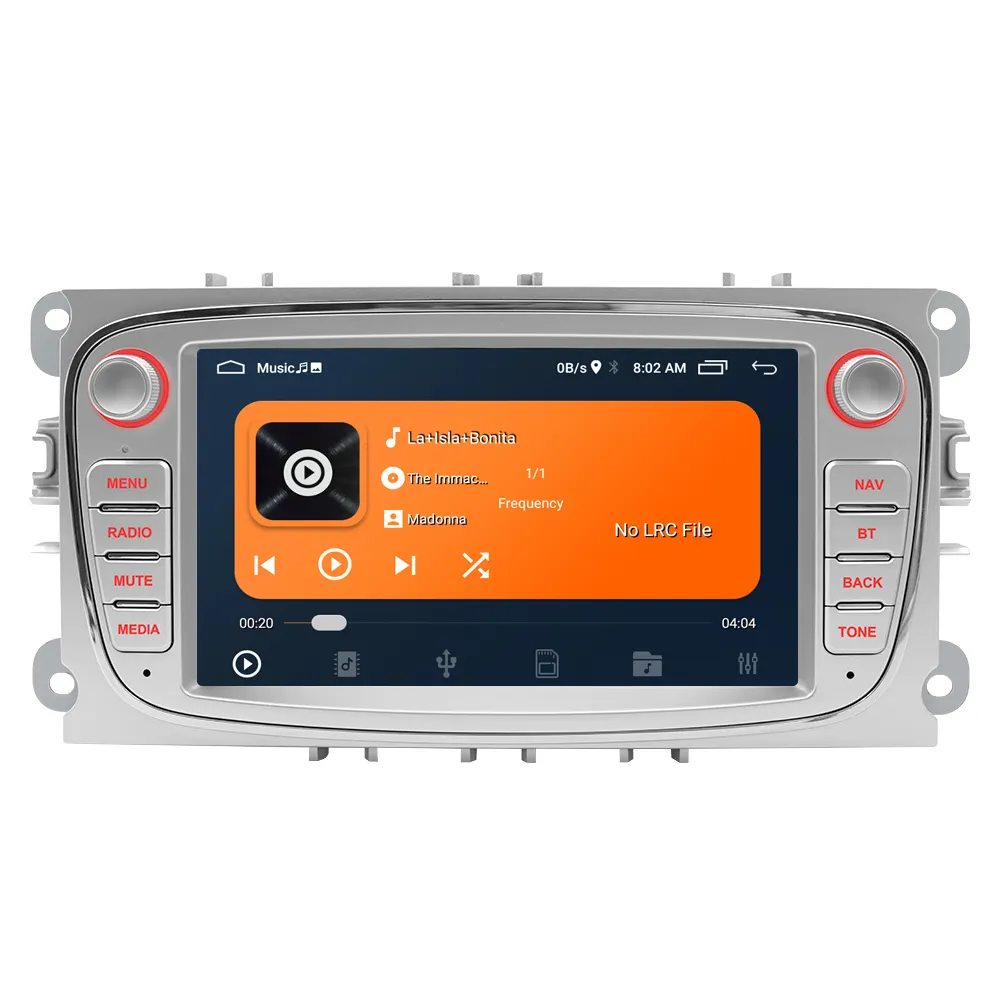 Double 2 Din 7 Inch Touch Screen Stereo Aux-In Usb Radio Geschikt Voor Ford Focus Auto Cd Speler