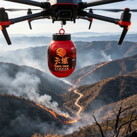Drone de lutte anti-incendie à visée laser haute précision 10 kg, vente chaude 2025, directement de l'usine, pour les incendies forestiers et la sécurité industrielle