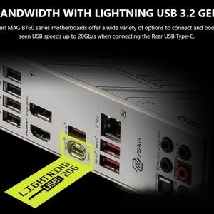 MSI MAG B760M MORTAR II DDR5 7800MT/s Dual para escritorio 5,0 14/13/12th CPU - Product Image 6