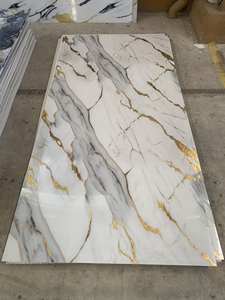 Tablero UV a prueba de humedad 1220*2440, hoja de PVC, colores de mármol impermeables para aplicaciones de paredes interiores, Material plástico - Product Image 3