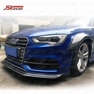 Labbro anteriore in fibra di carbonio 2016 2013 stile SAI nero per AUDI <span class=keywords><strong>A3</strong></span> <span class=keywords><strong>S</strong></span>-<span class=keywords><strong>LINE</strong></span> S3 - Product Image 3