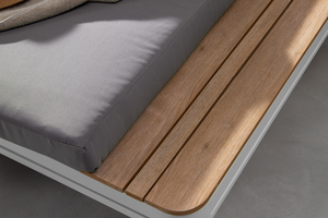 Chaise longue de piscine en aluminium texturé Chaise longue d'extérieur au bord de la piscine pour Spa Patio Resort - Product Image 6