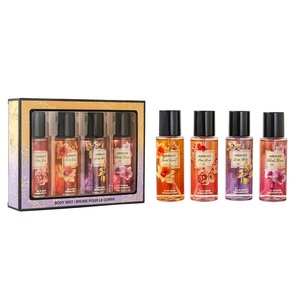 Perfumes originales al por mayor AB8001 88ml fragancia Floral rica contiene brillo 4 piezas exquisito conjunto de regalo niebla <span class=keywords><strong>corporal</strong></span> para mujeres - Product Image 2