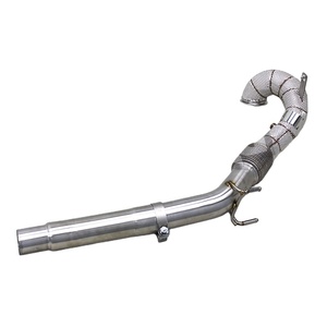 Tubo de <span class=keywords><strong>Escape</strong></span> OEM para VW GOLF 7/7.5 MK7/MK7.5 GTI 2.0T 2014-2020, Tubo de <span class=keywords><strong>Escape</strong></span> Deportivo de Carreras SS304 de Flujo <span class=keywords><strong>Libre</strong></span> - Product Image 2