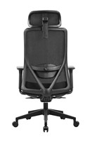 Chaise de bureau ergonomique réglable à dossier haut en maille avec support lombaire, roulettes pivotantes et rafraîchissantes pour le bureau à domicile