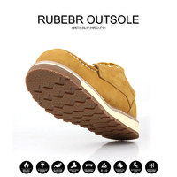 Goodyear welt en cuir véritable résistant au feu et antidérapant chaussures de sport de haute qualité