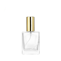 Emballage de bouteille de parfum personnalisé de haute qualité 30ml 50ml 100ml bouteille de parfum de parfum carré plat de luxe
