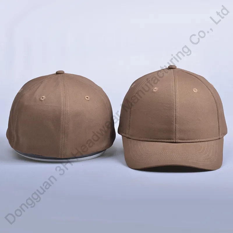 Gorras ajustadas flexibles lisas de algodón 100% de secado rápido de 6 paneles al por mayor para hombres gorras de béisbol ajustadas en blanco personalizadas