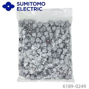 Orijinal TS konektörü 6189-0249 otomotiv su geçirmez 2 Pin PBT gri kadın konut - Product Image 3