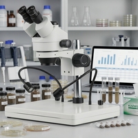 Industrial Metallurgical Stereo Zoom Microscope with 360 Rotatable Head High Definition Automatic Calibration Micro Soldering