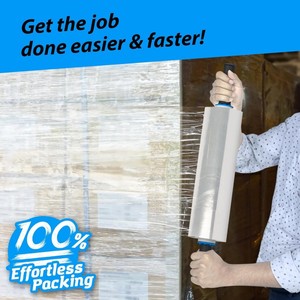 لفائف بلاستيكية صناعية شفافة قابلة للتمدد مخصصة للاستخدام الشاق، سماكة 1-35 ميكرون، مصنوعة من البولي إيثيلين الخطي منخفض الكثافة - Product Image 5