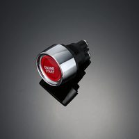Bouton de démarrage du moteur de voiture DC 12V 50A rouge, interrupteur lumineux de démarrage du moteur de voiture, interrupteur à poussoir de démarrage, interrupteur d'allumage pour course sportive (ON)-OFF