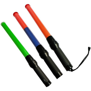 54cm <strong>Traffic</strong> Baton Battery-Powered Red Blue Flashing Stick <strong>Traffic</strong> Barrier Warning <strong>Plastic</strong> Fluorescent Stick Road - Product Image 5