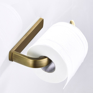 Best-Selling Bathroom Antique-Style Copper Square <strong>Toilet</strong> Paper <strong>Holder</strong> with <strong>Roll</strong> Paper Box Hot Sale F8509 - Product Image 1