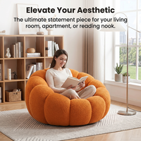 Canapé paresseux Yog pour salon et chambre, fauteuil lounge moderne, gain de place, tissu pelucheux, ultra doux, luxe léger, siège individuel personnalisable