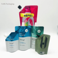 Sacs de recharge pour shampoing en plastique PE écologique de 250 ml, 500 ml, 1 L, avec bec verseur de sécurité, pour le lait, la nourriture pour animaux de compagnie, les liquides, l'emballage