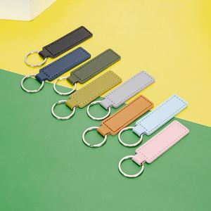 Multipurpose PU Leather <b>Key</b> <b>Ring</b> with Detachable Badge Clip Office Hotel Business Souvenirs - Product Image 2