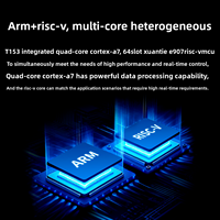 Carte de développement Feiling embarquée Allwinner T153 OK153-S12, 4x Cortex-A7 + RISC-V, multi-cœurs hétérogènes, 3 ports Gigabit