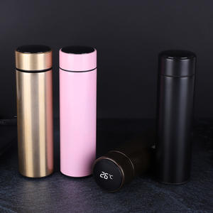 Thermos intelligent en acier inoxydable 304, tasse isotherme avec affichage numérique de la température, cadeau d'affaires rond, bouteille d'eau - Product Image 2
