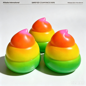 Giocattolo Squishy a Forma di <span class=keywords><strong>Cacca</strong></span> Arcobaleno Gigante, Bestseller, Palla Antistress a Lenta Risalita - Product Image 6