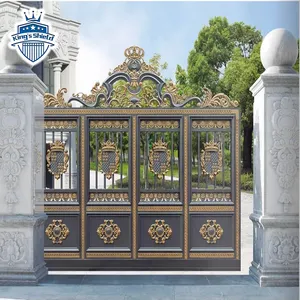 Factory Wholesale Garden Door Metal Industrial Style Custom Turtle Design Aluminum Driveway Sliding Gate