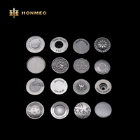 HONMEO OEM ODM Fabricant de boutons en métal en alliage de zinc gravés sur mesure pour jeans, vente en gros de boutons en métal pour jeans