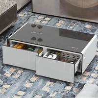 Table basse intelligente avec réfrigérateur intégré, table de bar pour bureau, salon, mobilier moderne pour la maison