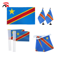 Banderoles de supporters personnalisées pour événements sportifs, en polyester imprimé, décoratives, drapeau du Congo