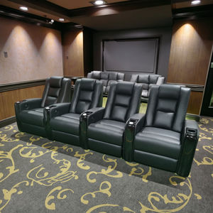 เก้าอี้โฮมเธียเตอร์ปรับเอนได้พลังงานไฟฟ้าพร้อมการนวดและความร้อนเฟอร์นิเจอร์โรงละคร - Product Image 6